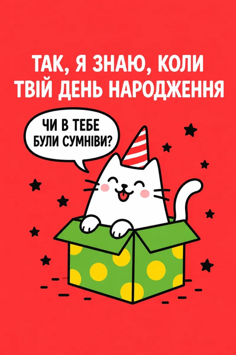 Я знаю, коли в тебе День Народження — 1