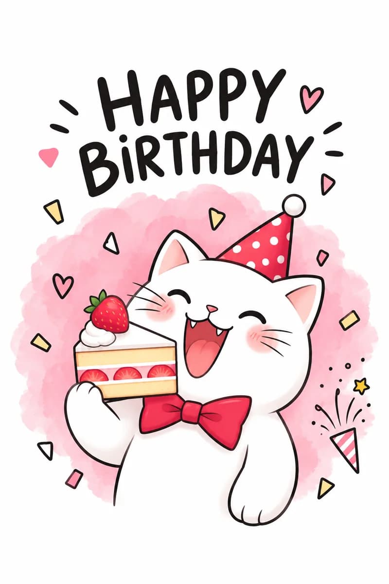 Happy Birthday (Cat)