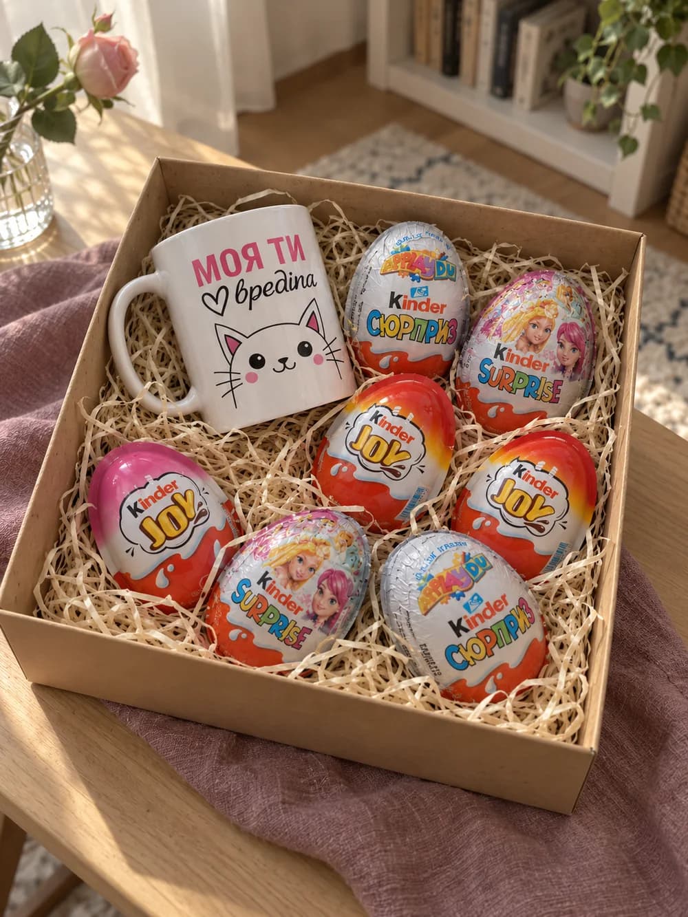 Подарочный бокс «Кошачий Kinder-микс»