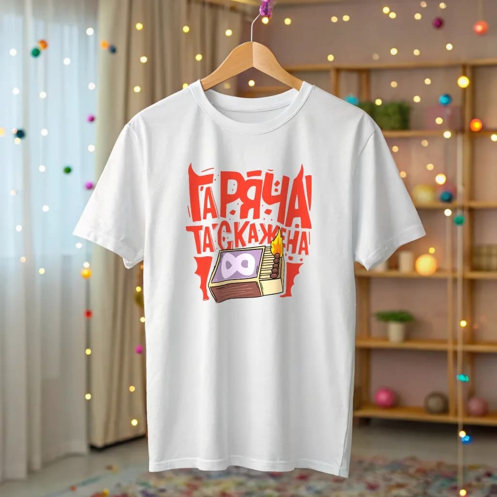 Жіноча футболка "Гаряча та скажена" — 2