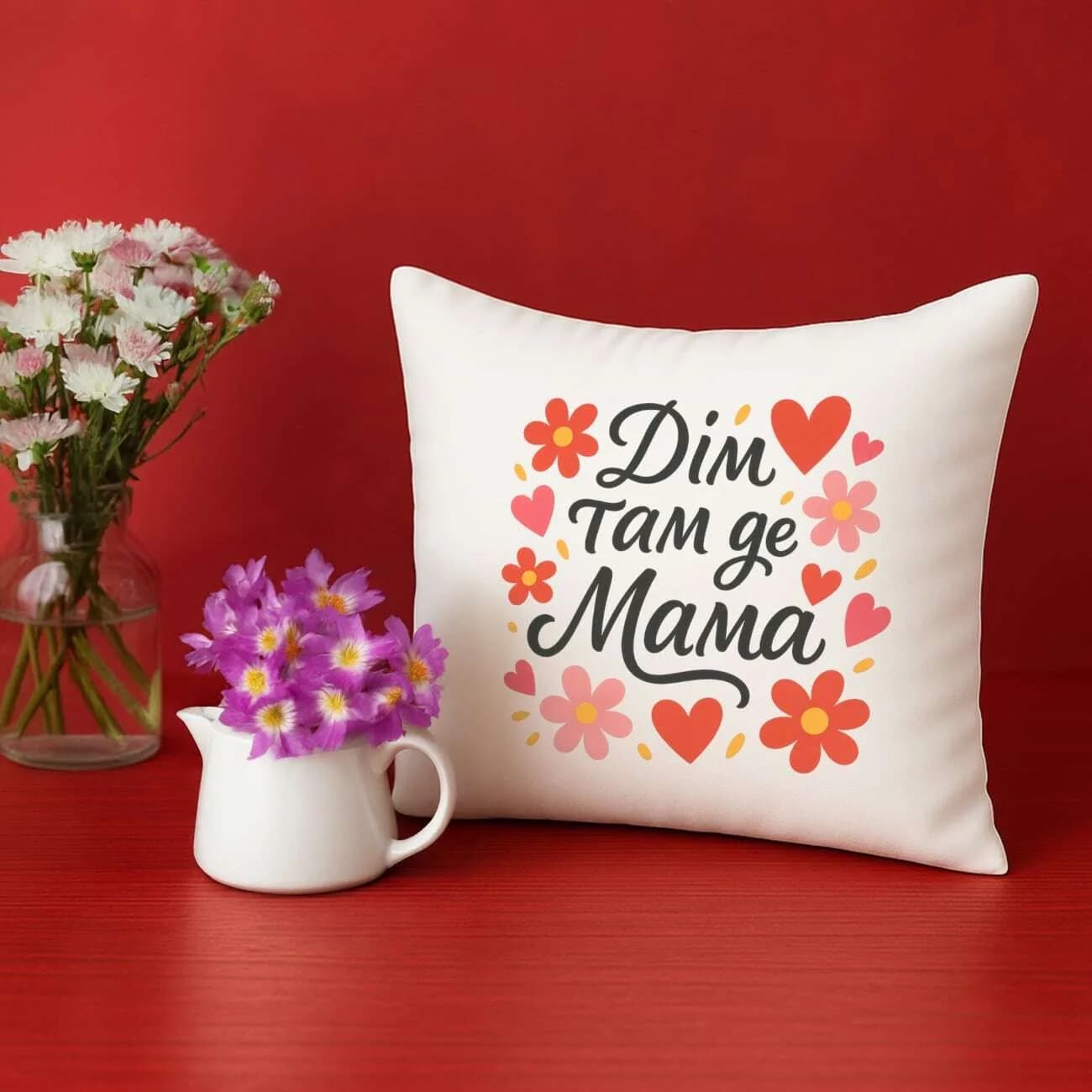 Подушка "Дім, там де Мама" — 1