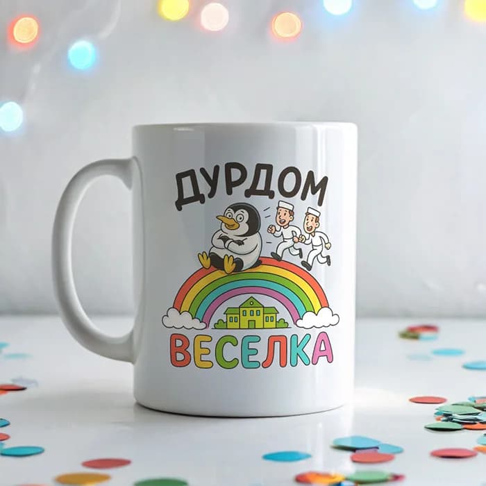 Чашка "Дурдом веселка" — 1