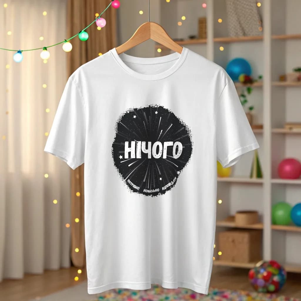 Мужская футболка "Нічого" — 2