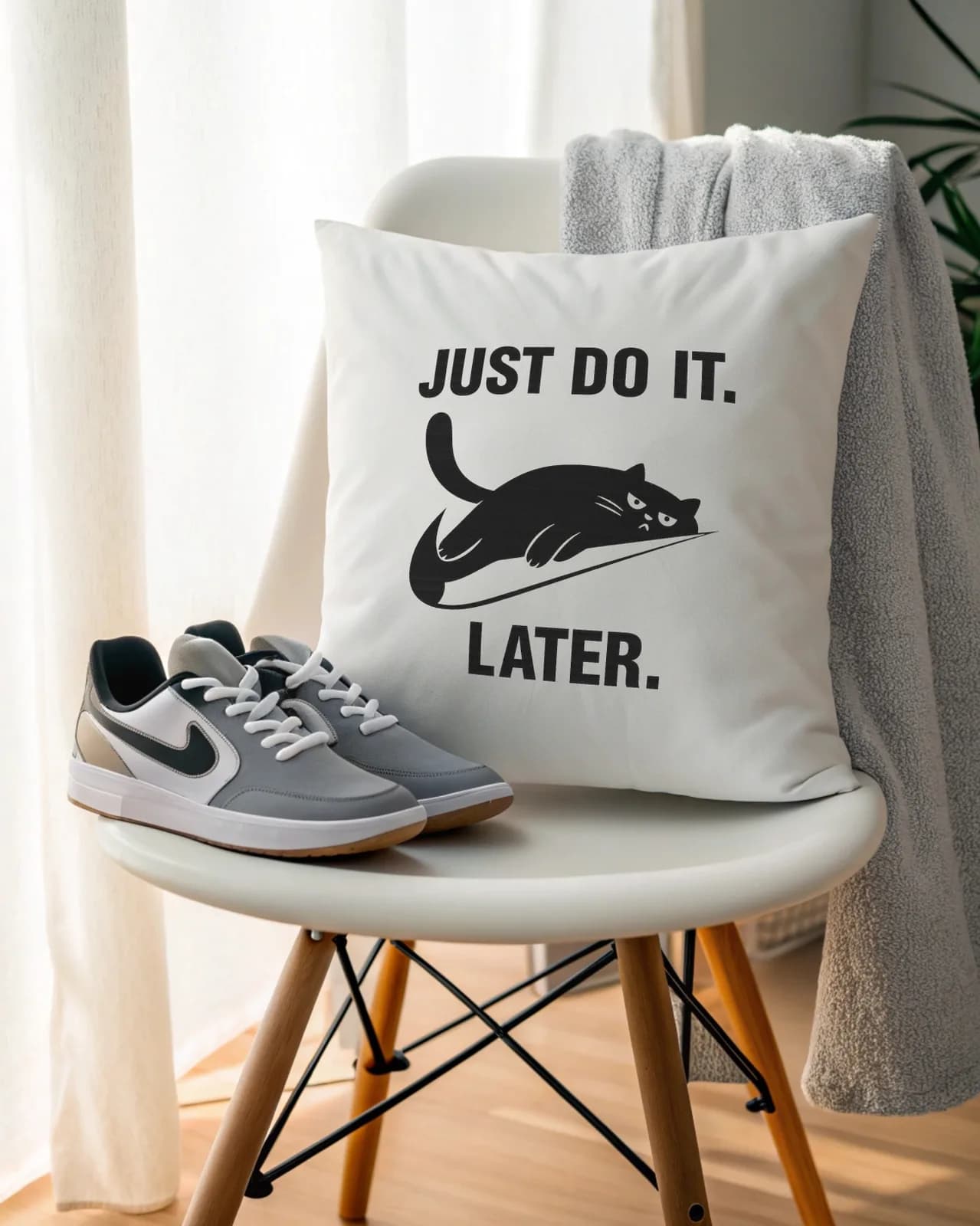 Подушка "Just do it. Later."